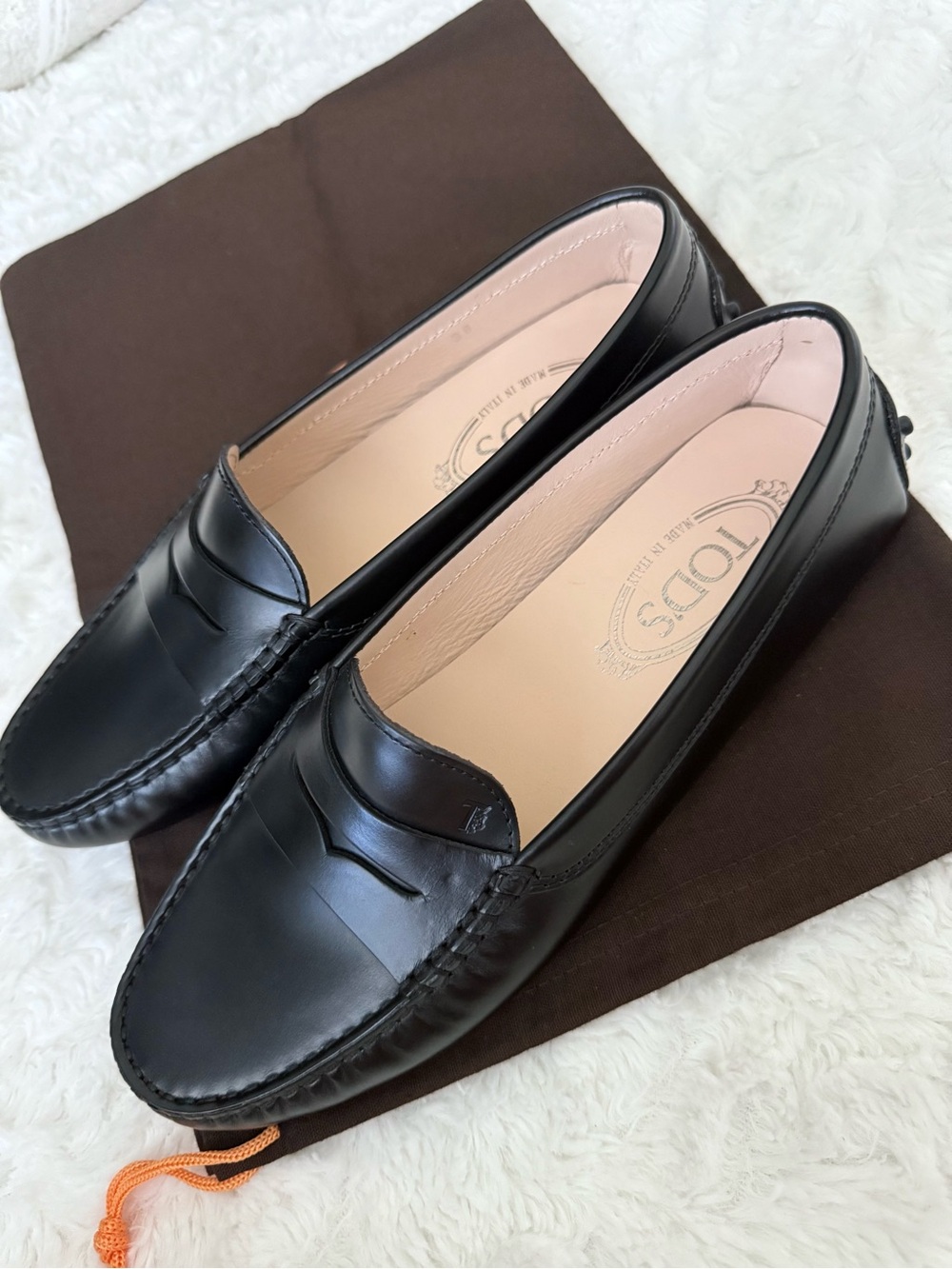 NEW Tod's Gommini Leather Driver Penny Loafers Moccasins - Picture 4 of 15